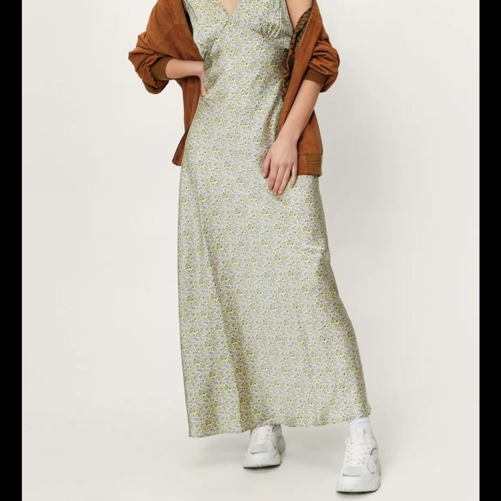 Nasty Gal Green Maxi Dress Size 14